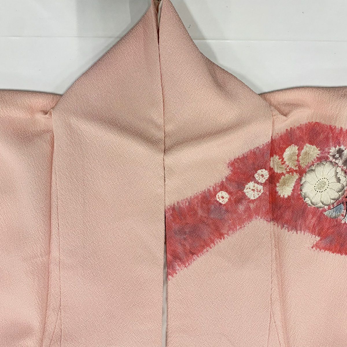 【庫存清倉】訪問服 身長151cm 袖長61cm S 雙層 瀧泰 有落款 辻花染 霞 粉紅 純蠶絲 名品級