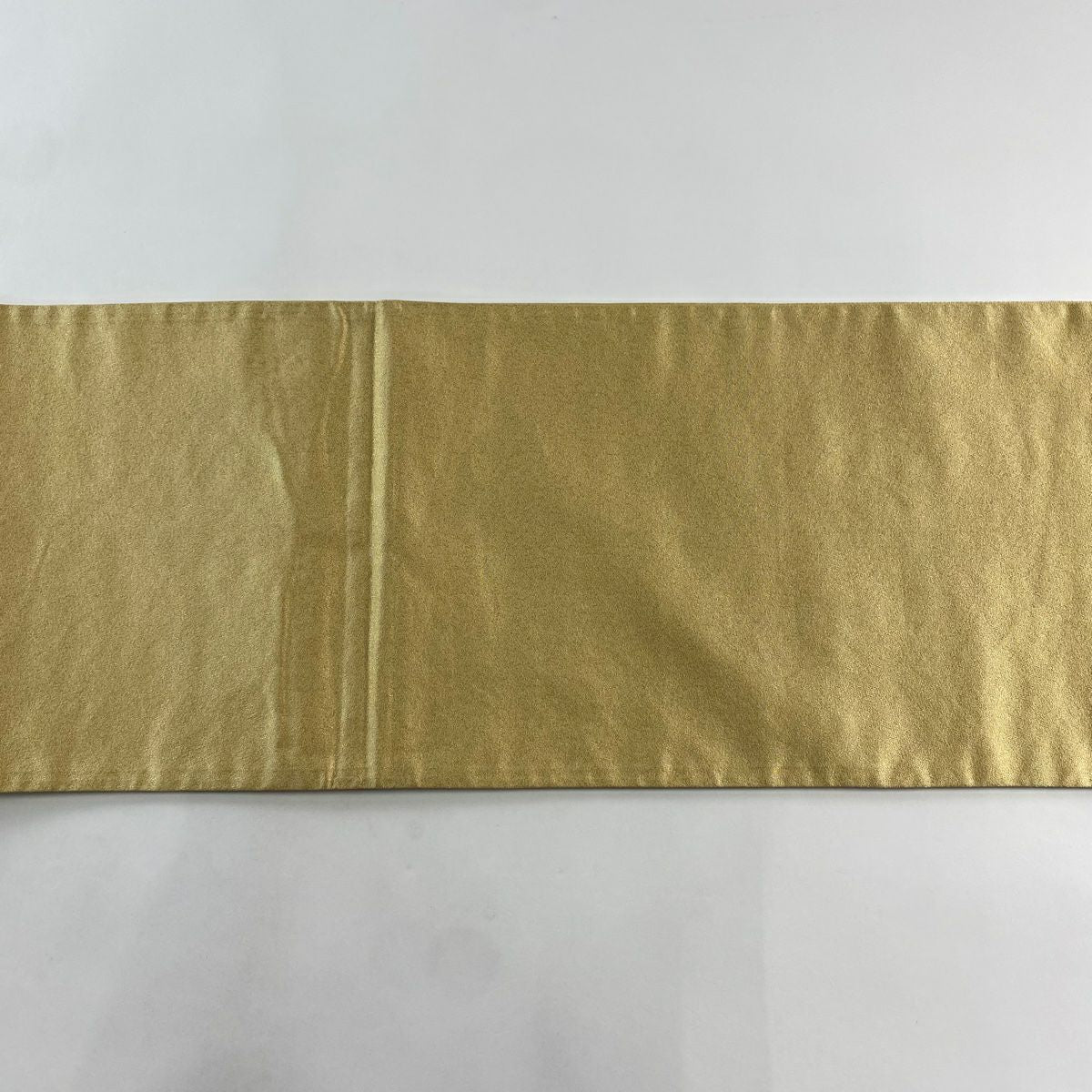 袋帶 秀品級 葉柄 金絲 金金箔 淺黃 六通 純蠶絲