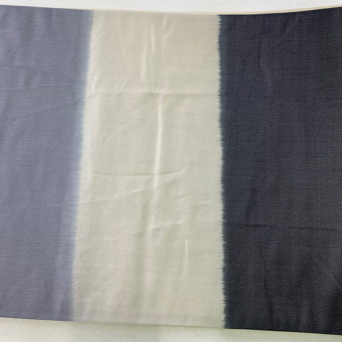 【美品】 袋帶 秀品級 松樹竹子梅花 草花紋 金糸 金金箔 青灰 深藍色 六通 純蠶絲