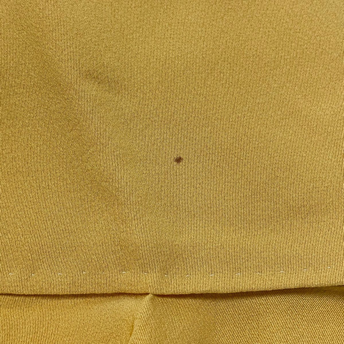 【庫存清倉】振袖禮服 身長164.5cm 袖長67cm M 雙層 山吹 純蠶絲 名品級 一個紋