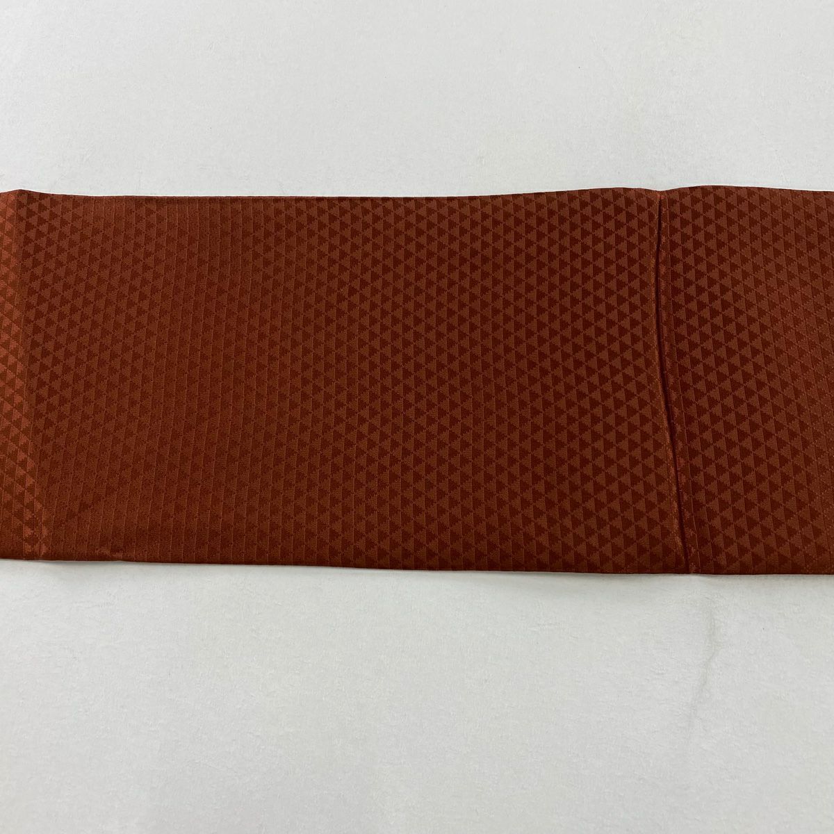 【美品】名古屋帶 秀品級 線卷 壺 紅茶 純蠶絲