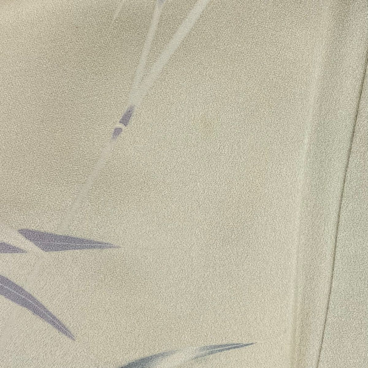 訪問服 身長160.5cm 袖長68cm L 雙層 落款あり 松樹竹子梅花 家屋 漸層 薄橙 純蠶絲 名品級 一つ紋