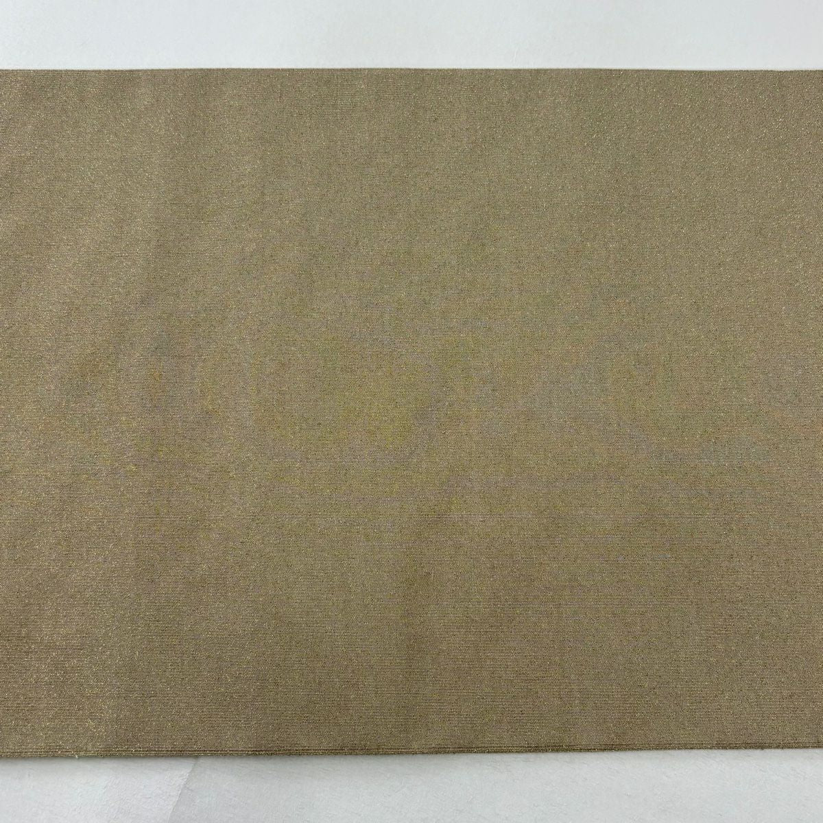 【美品】 袋帶 逸品級 關西仕立 單層 狩獵 金絲 金色 大鼓圖案 純蠶絲