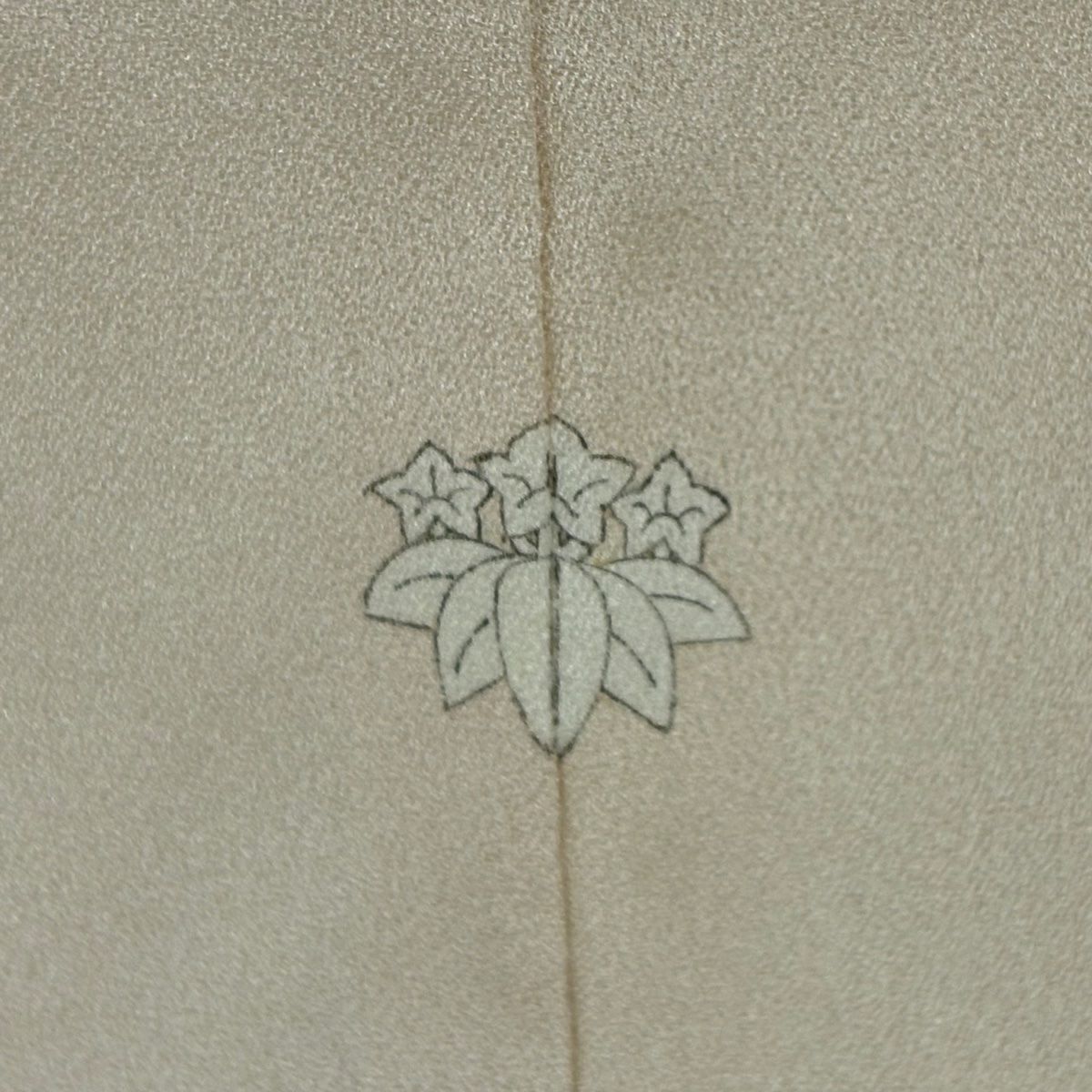 訪問服 身長167.5cm 袖長65cm M 雙層 菊花 流水 金絲 金銀彩 米色 純蠶絲 秀品級 一つ紋