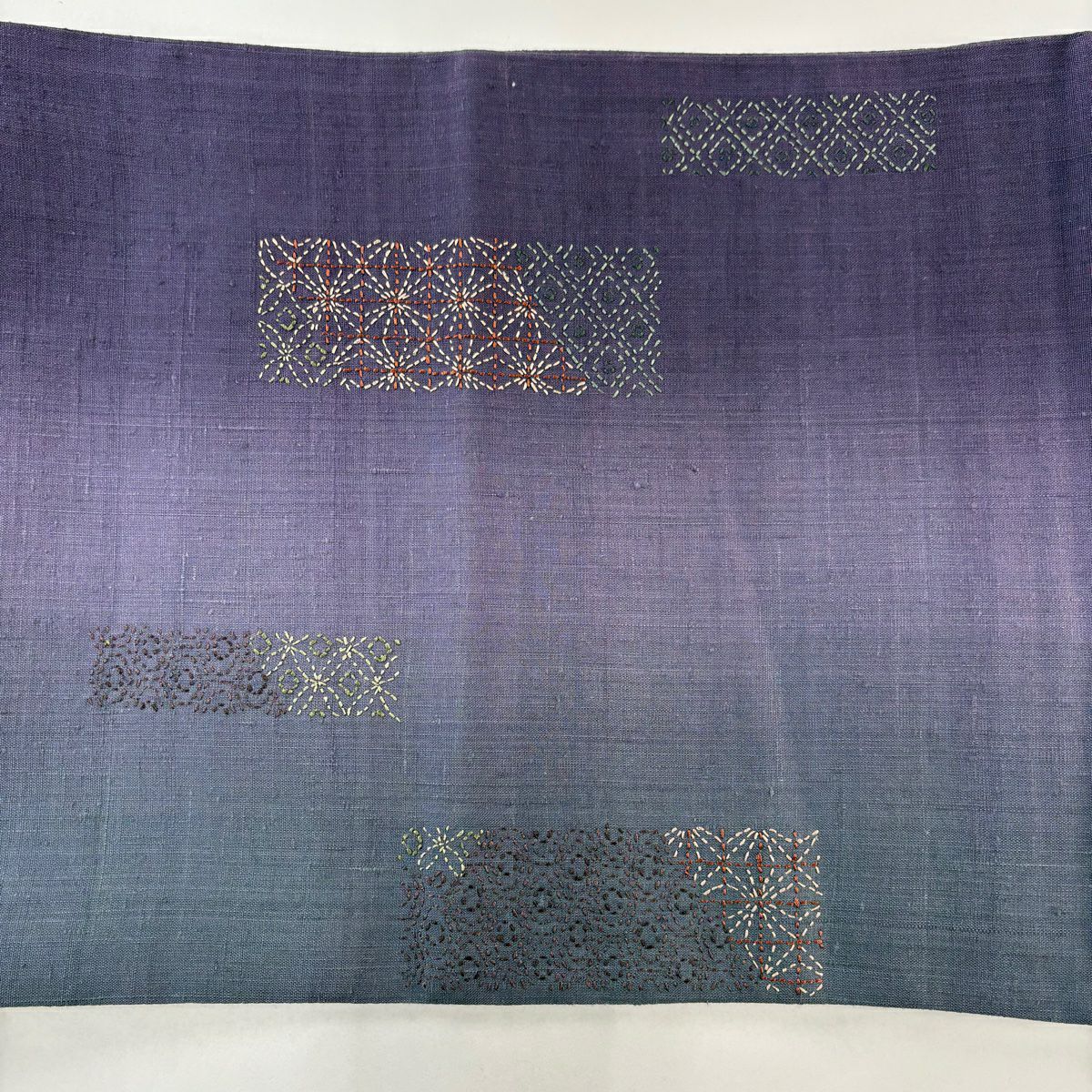【庫存清倉】 【美品】 袋帶 名品級 大和 紬織織 有職紋樣 刺繡 紫色 大鼓圖案 純蠶絲