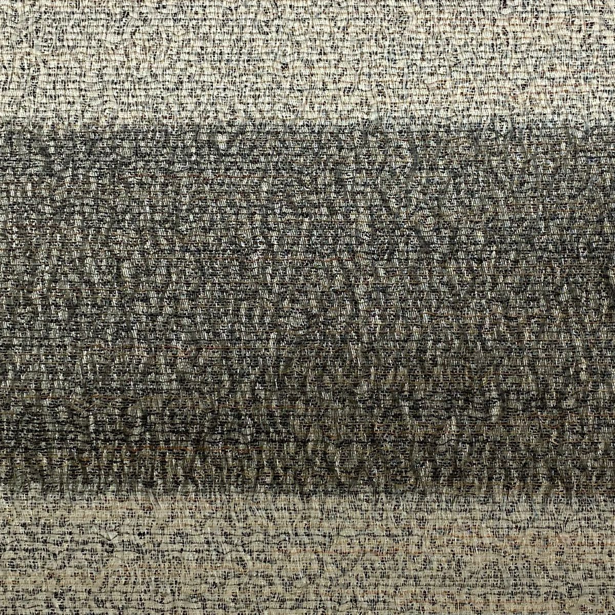 【清倉特賣】 【美品】 袋帶 名品級 附落款 縞紋 金銀彩 銀色 全通 純蠶絲