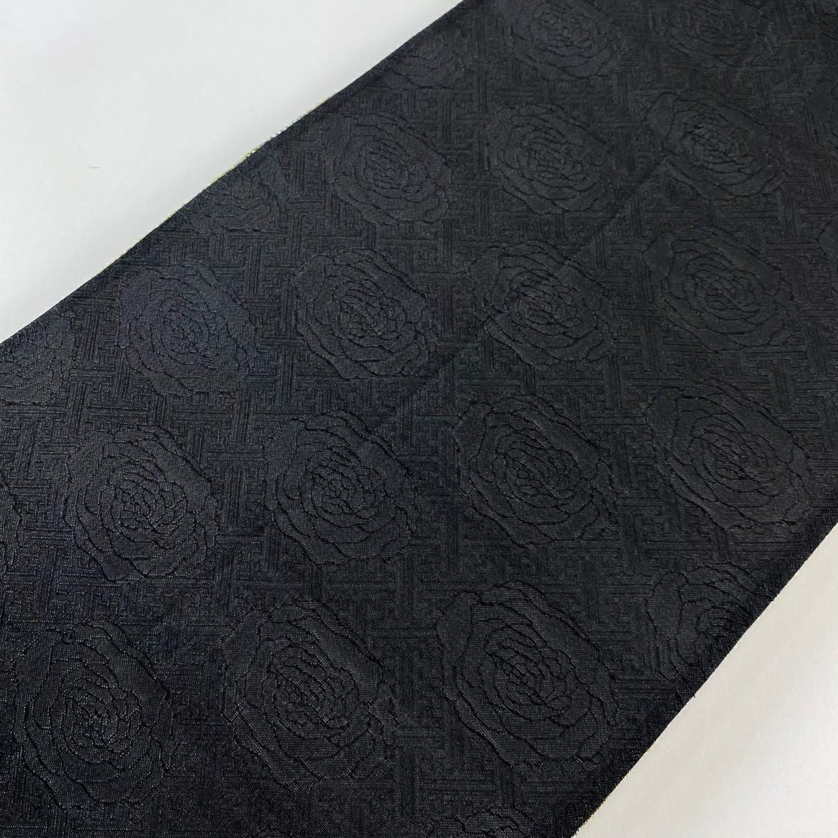 【庫存清倉】 【美品】 袋帶 名品級 幾何圖案 金絲 金色 全通 純蠶絲