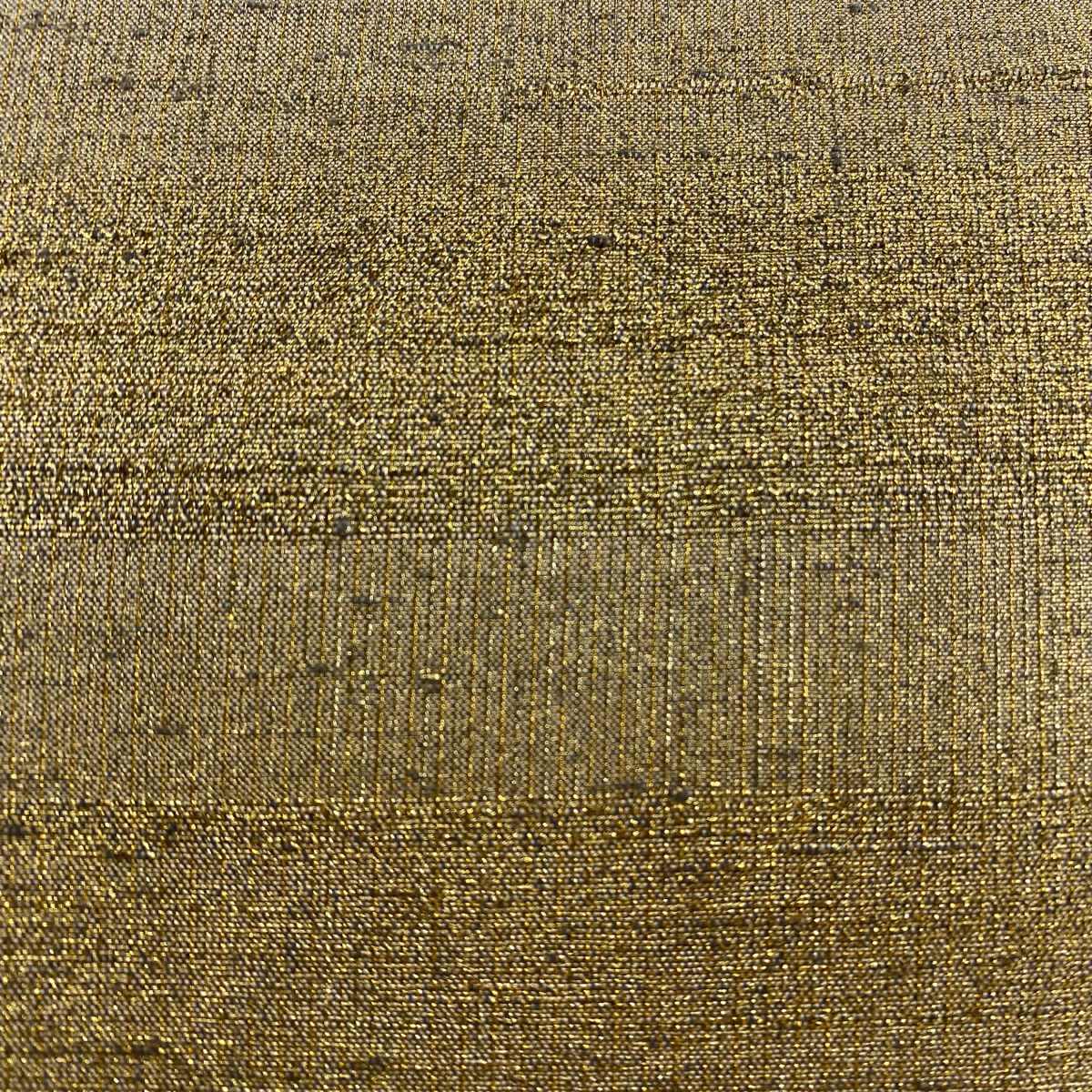 袋帶 逸品級 桝屋高尾 有落款 段霞紋 金絲 念金綴錦 金色 六通 純蠶絲