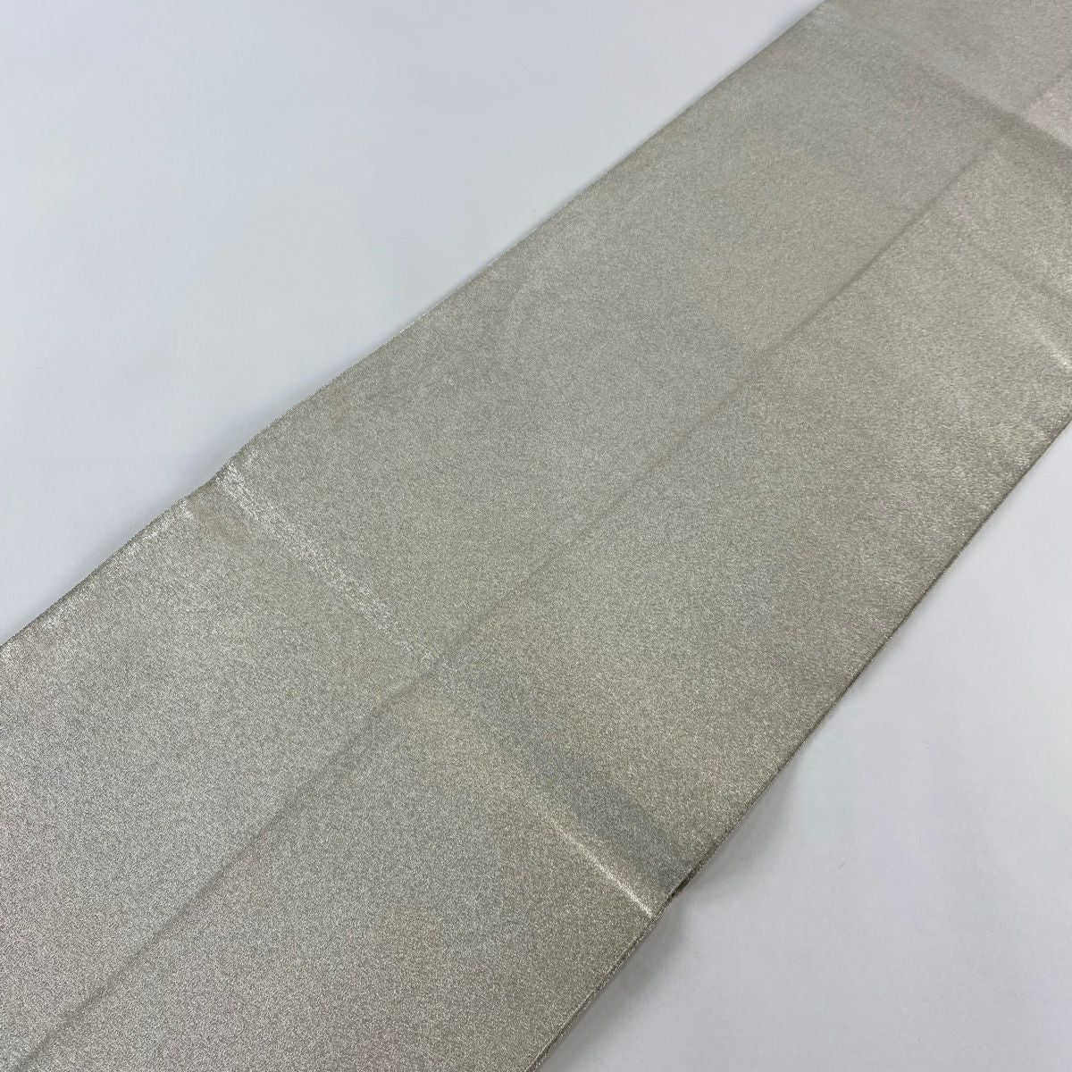 【庫存清倉】 袋帶 名品級 冊子 檜扇子 相良刺繡 金金箔 銀色 大鼓圖案 純蠶絲