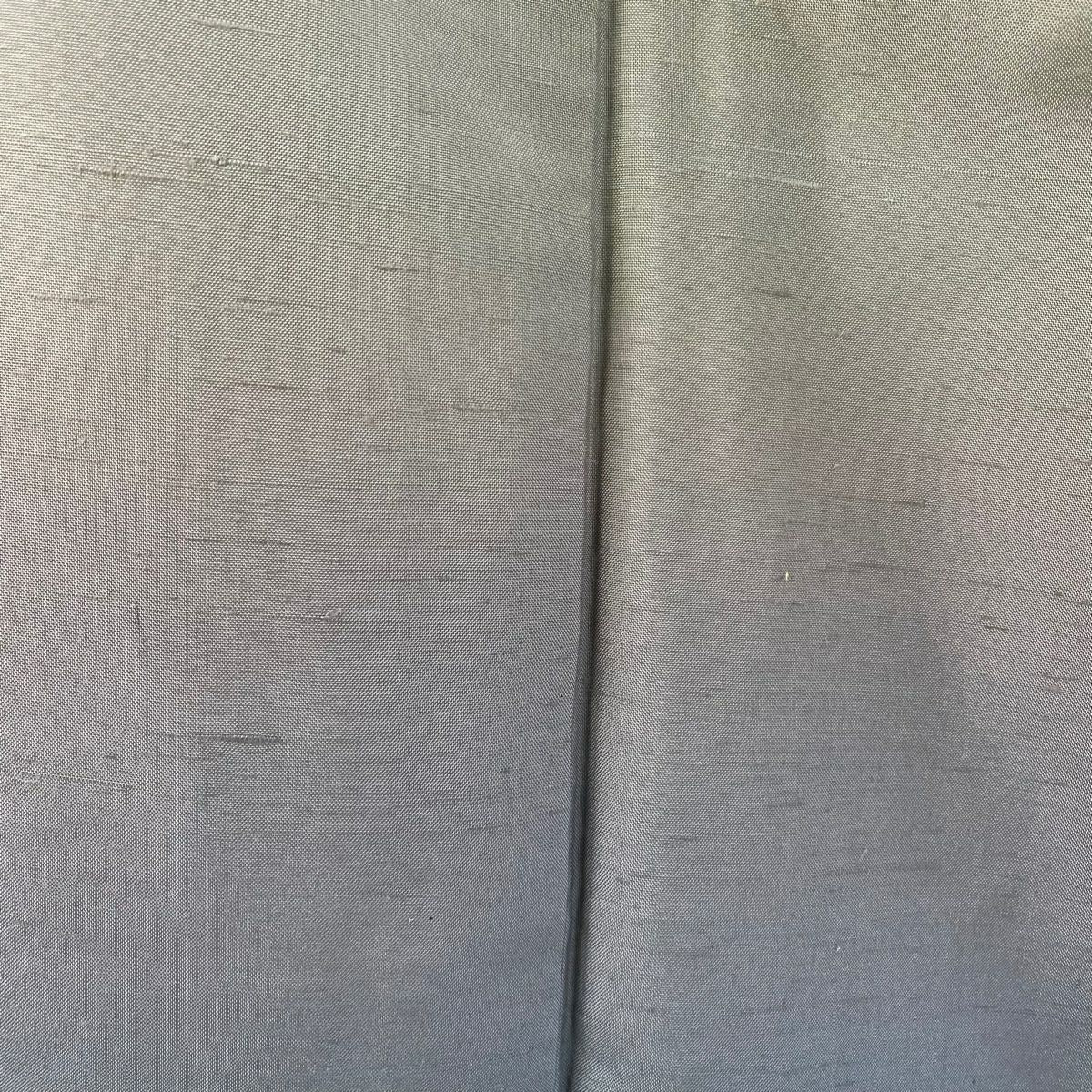 【美品】 付下 身長155cm 袖長65.5cm M 雙層 牛首紬織織 落款あり 證書あり 漸層圖案 淺綠 純蠶絲 逸品級 一個紋