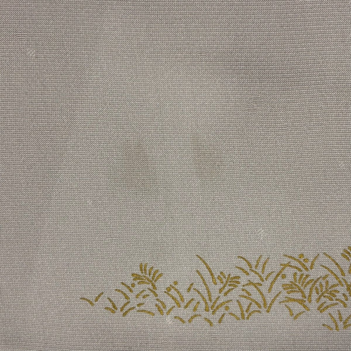 訪問服 身長155cm 袖長61.5cm S 雙層 笠松樹 霞 刺繡 金彩裝飾 灰紫 純蠶絲 秀品級 一つ紋