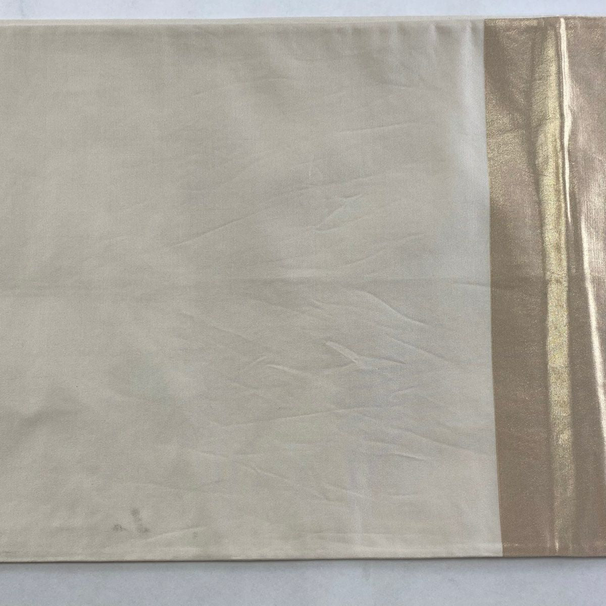 袋帶 優品級 草花紋紋 御所車 螺鈿 金金箔 金色 大鼓圖案 純蠶絲