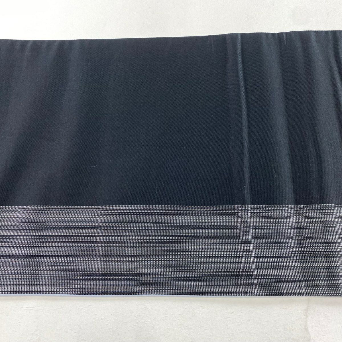 【庫存清倉】 【美品】 袋帶 名品級 幾何學 漸層 灰色 全通 純蠶絲