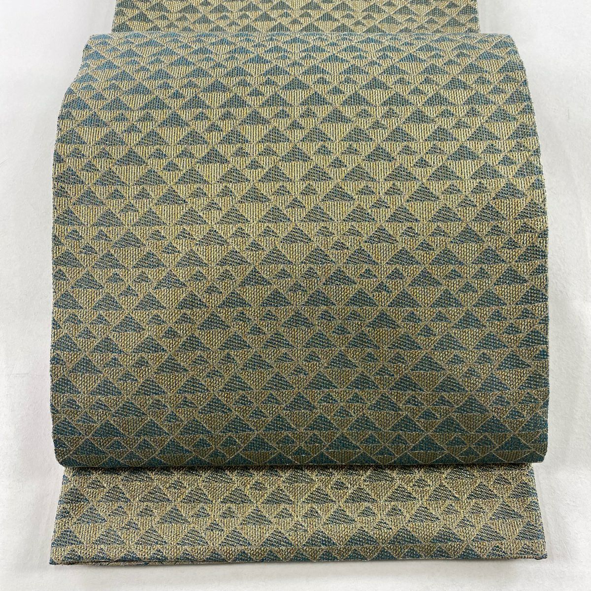 【庫存清倉】 【美品】 袋帶 名品級 鱗 金銀絲 金金箔 金色 全通 純蠶絲