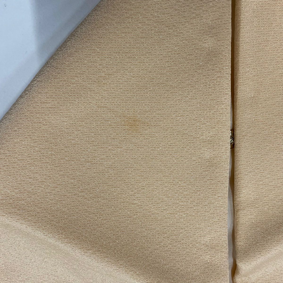 【美品】 付下 身長160.5cm 袖長62cm S 雙層 色紙 草花紋紋 相良刺繡 漸層 淺橙 純蠶絲 優品級