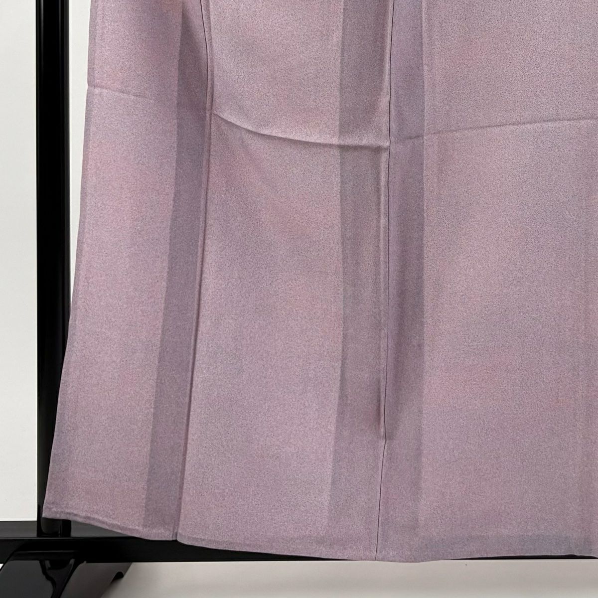 【美品】 小紋 身長160cm 袖長63cm S 單層 幾何學 薄紫 純蠶絲 優品級