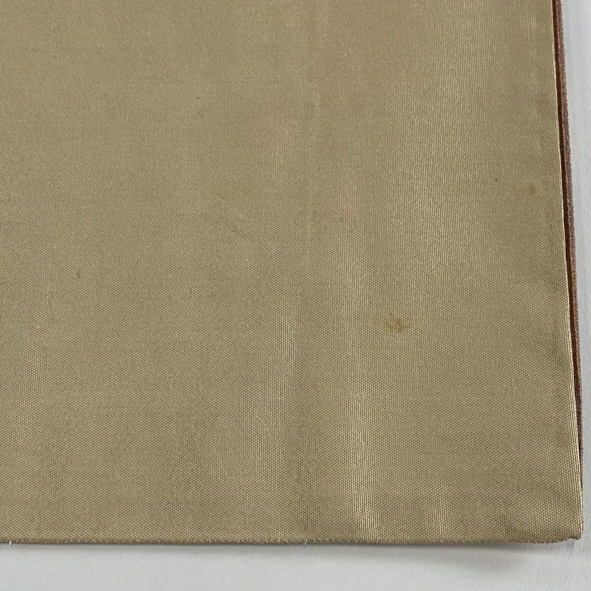 【美品】 袋帶 秀品級 椿 松樹皮菱 金金箔 薄小豆 六通 純蠶絲