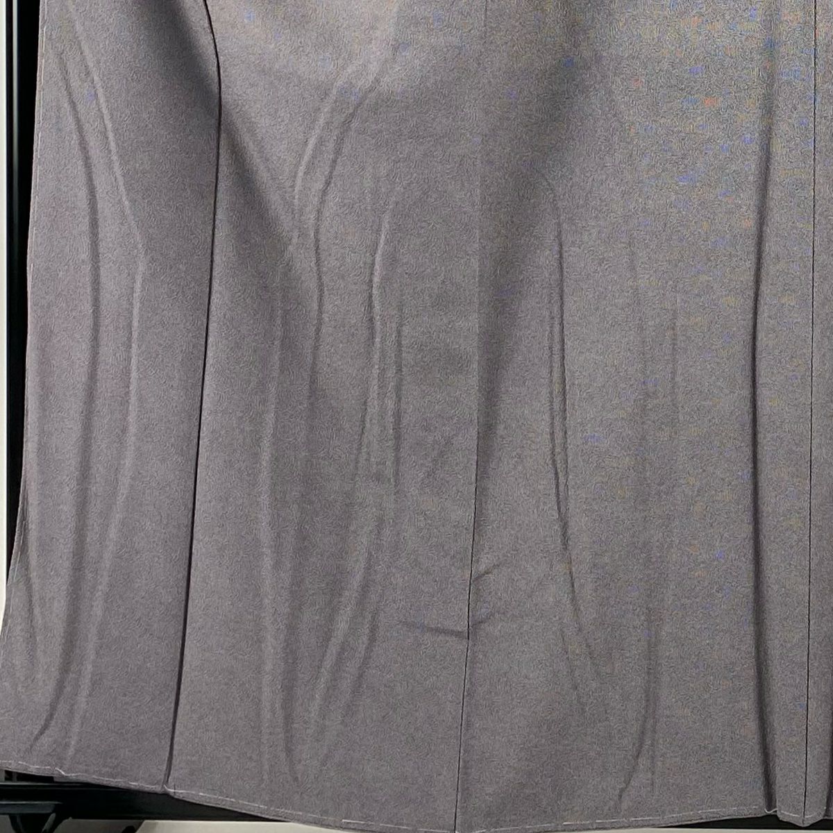 江戶小紋 身長160cm 袖長64.5cm M 雙層 鮫 紫 純蠶絲 秀品級