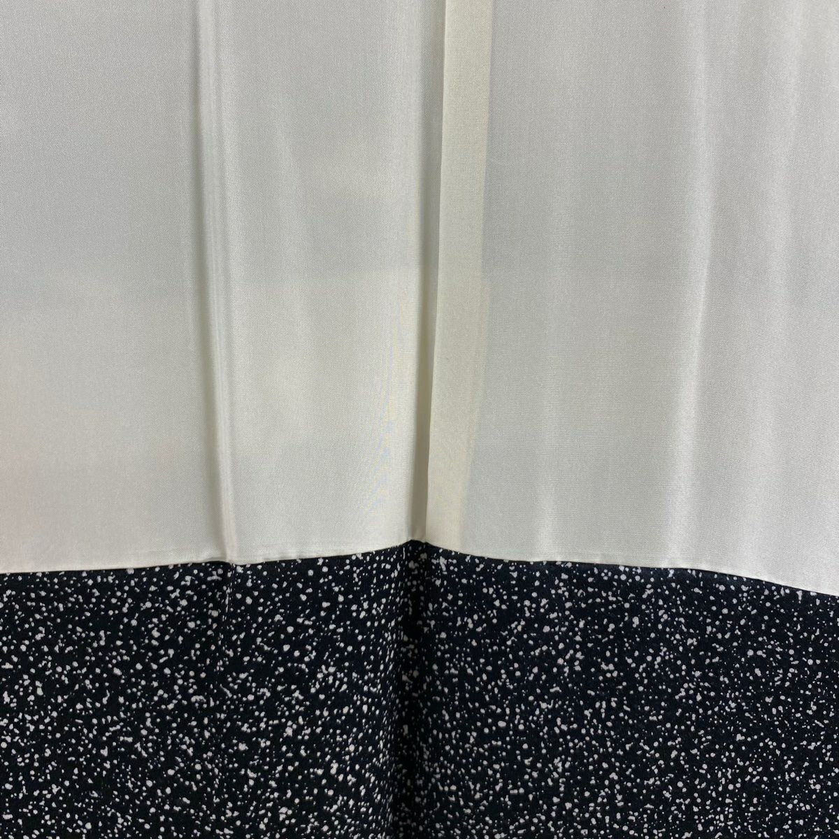 訪問服 身長163.5cm 袖長67cm M 雙層 草花紋紋 染分 絞染 黑灰 純蠶絲 逸品級