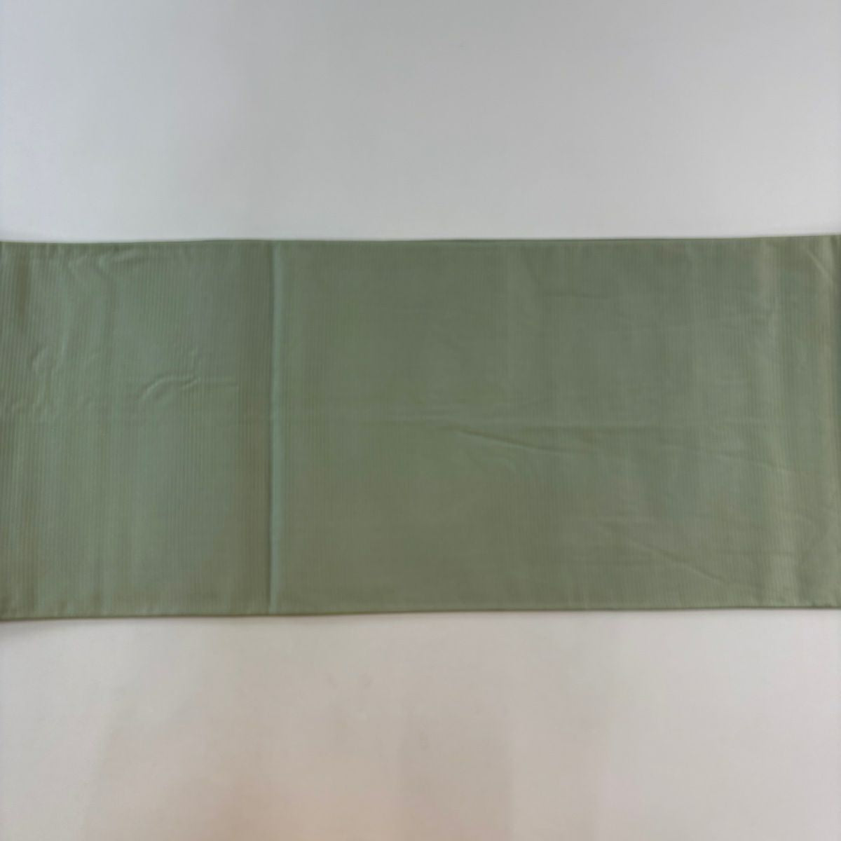 袋帶 秀品級 花器 雲文 金銀彩 刺繡 灰綠 六通 純蠶絲