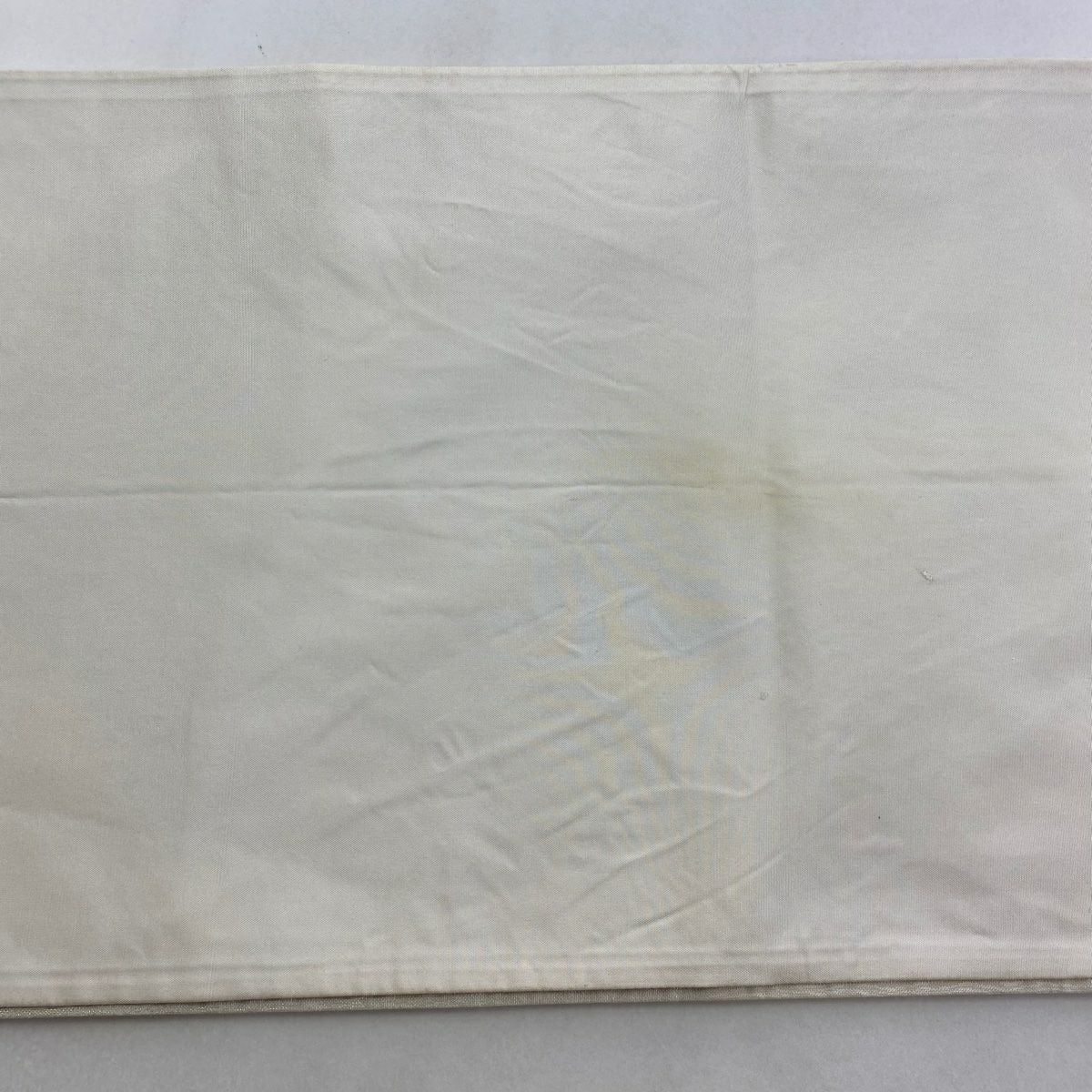 袋帶 逸品級 帝王紫 附有落款 立樹文樣更紗 金絲 金金箔 奶油色 大鼓圖案 純蠶絲