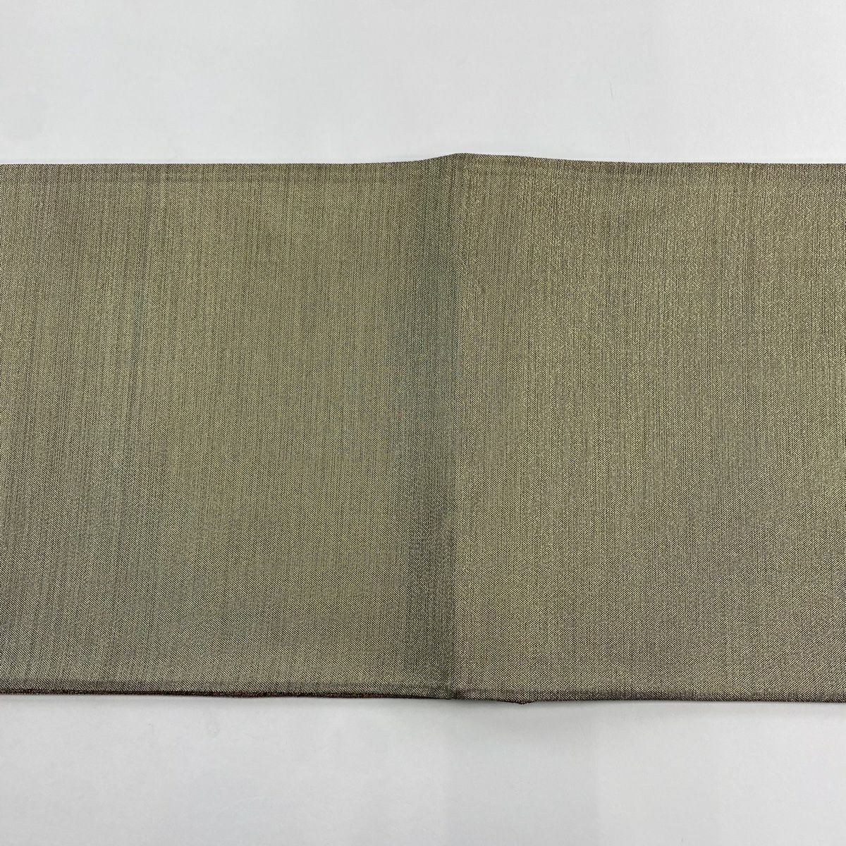 【美品】 袋帶 秀品級 陶彩角平鉢文 關西裁縫 筍 葉紋 金銀彩 金金箔 焦茶 六通 純蠶絲