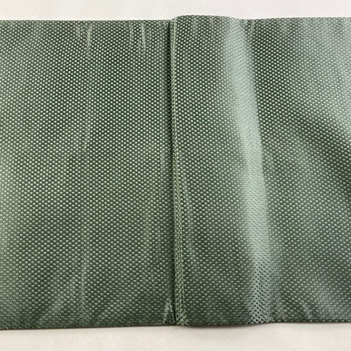 袋帶 秀品級 附落款 流水 幾何圖案 金通 金銀彩 灰綠 大鼓圖案 純蠶絲