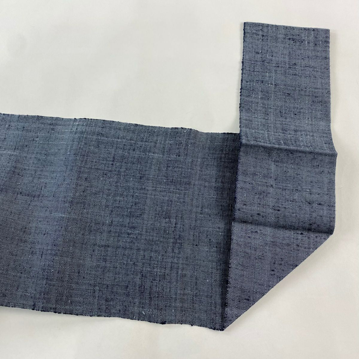 【美品】 名古屋帶 秀品級 松樹葉仕立 八寸名古屋帶 草花紋紋 幾何學圖案 金線 青灰色 純蠶絲