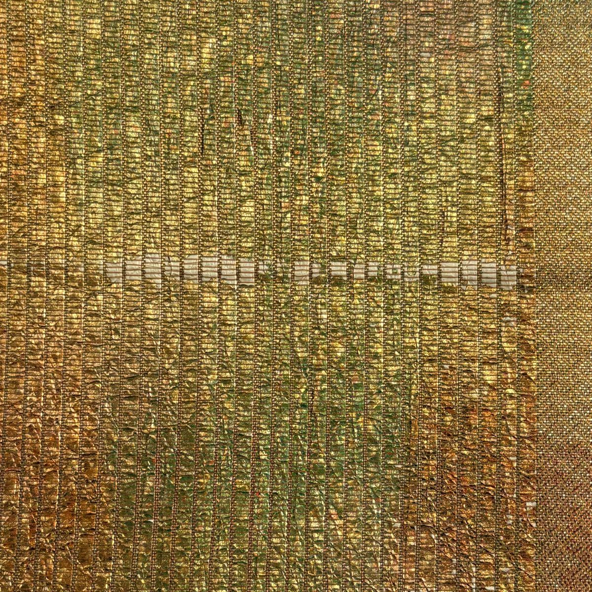 袋帶 秀品級 霞 金金箔 金色 六通 純蠶絲