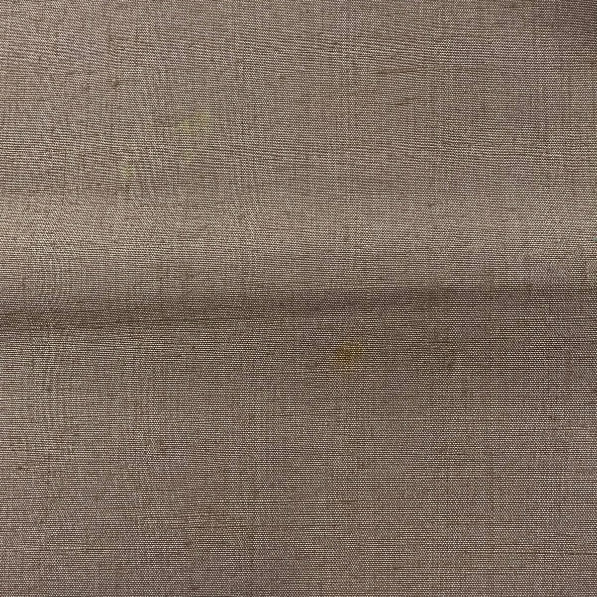 袋帶 秀品級 紬織織 笛 菊花 金銀彩 薄小豆 お太鼓柄 純蠶絲