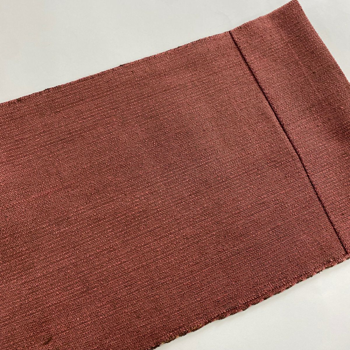 名古屋帶 秀品級 八寸名古屋帶 幾何學 金絲 紅茶 純蠶絲
