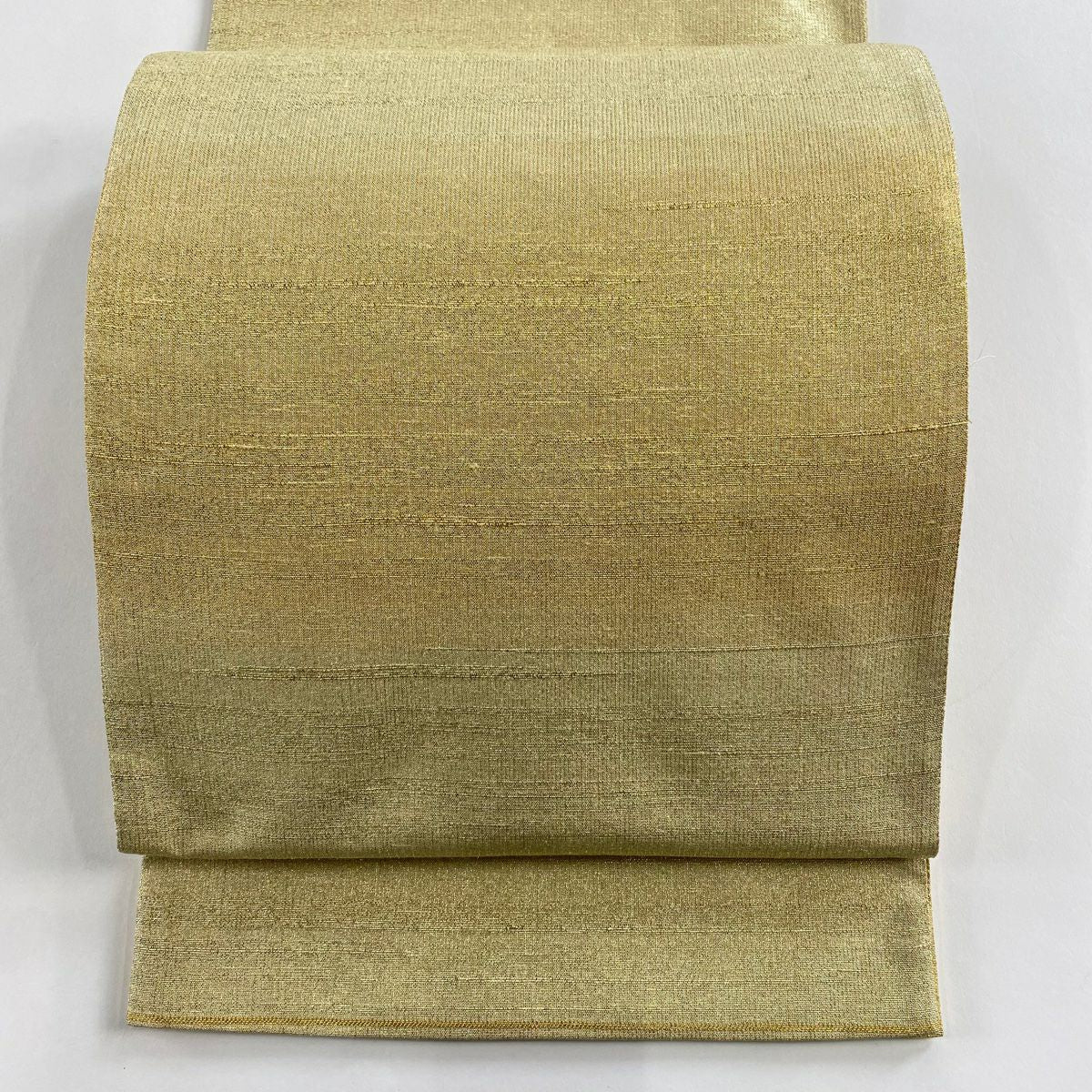 【美品】 袋帶 逸品級 桝屋高尾 有落款 針金綴錦 關西裁縫 段霞紋 金絲 金金箔 金色 全通 純蠶絲