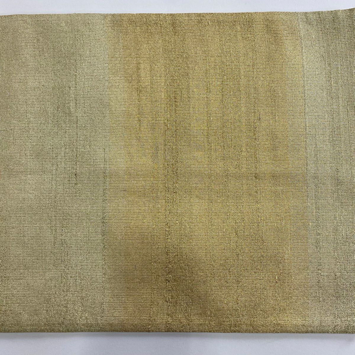 【美品】 袋帶 逸品級 桝屋高尾 有落款 針金綴錦 關西裁縫 段霞紋 金絲 金金箔 金色 全通 純蠶絲