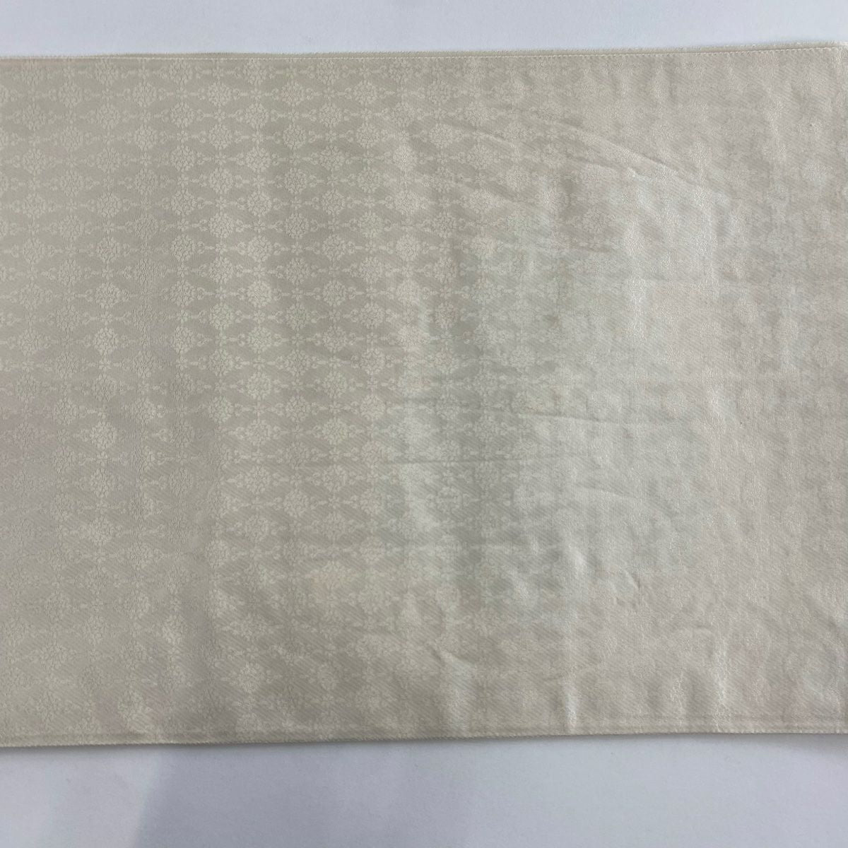 【美品】 袋帶 逸品級 じゅらく 落款あり 帝王紫 華紋 草花紋 金銀彩 金金箔 灰白 六通 純蠶絲