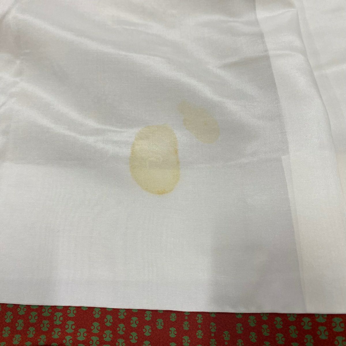 【庫存清倉】 付下 身長164cm 袖長66cm M 雙層 草花紋紋 鳥 薄茶 純蠶絲 名品級