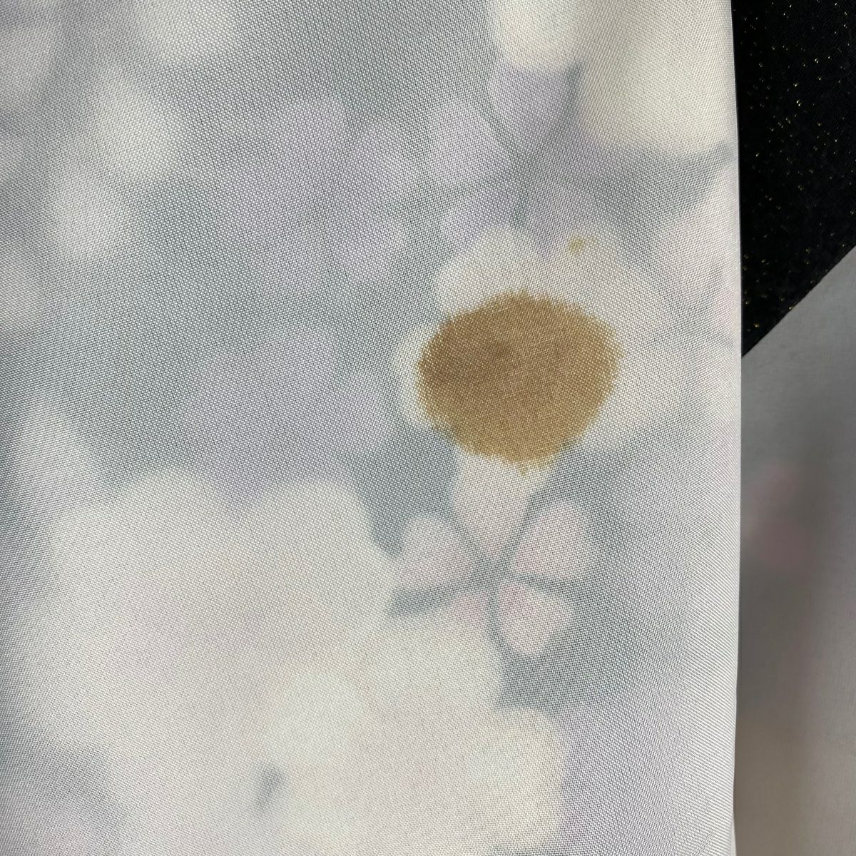 【美品】振袖禮服 身長170cm 袖長67cm M 雙層 辻花染圖案 流水 金通 金銀彩 黑 純蠶絲 逸品級