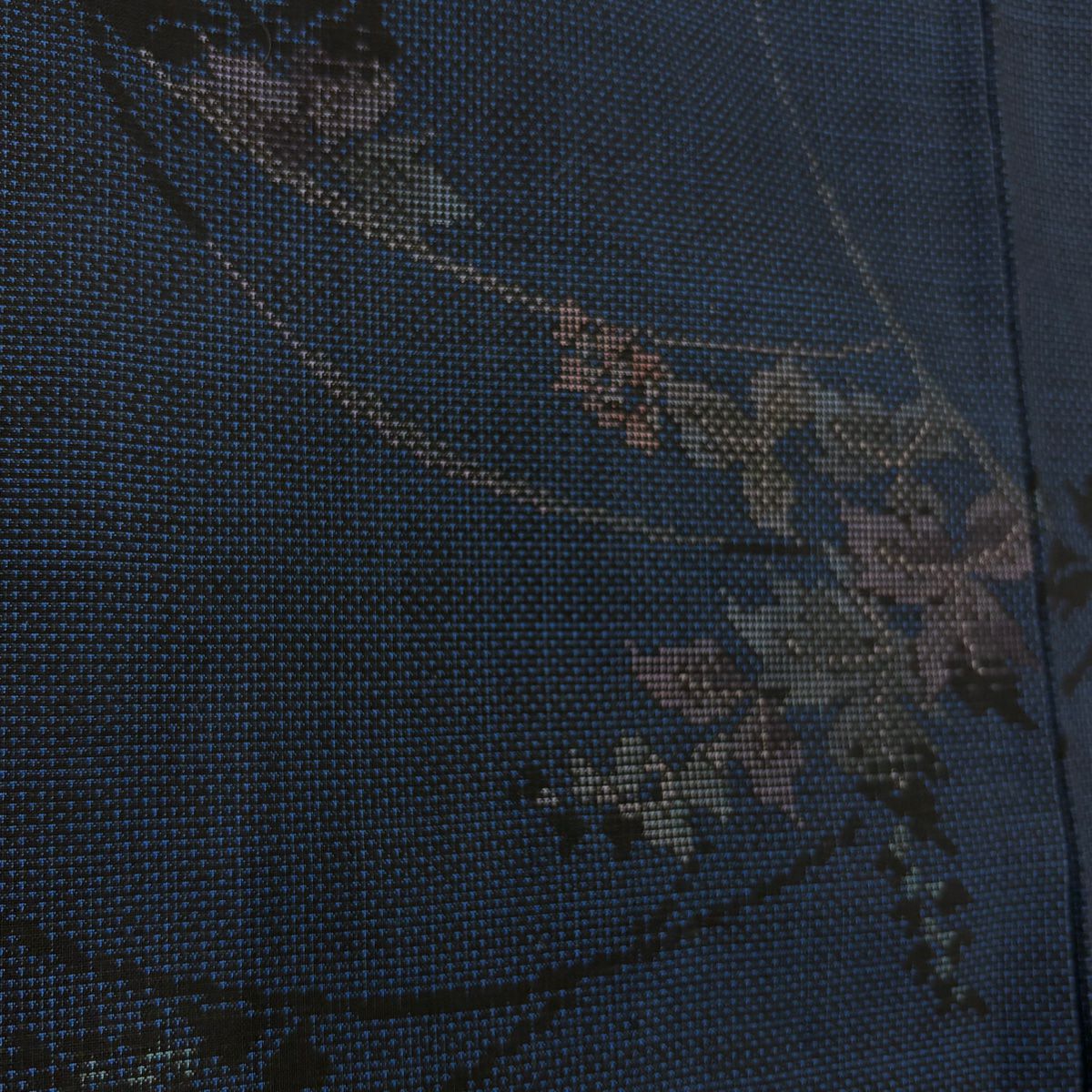 【庫存清倉】 紬織 身長161cm 袖長63.5cm S 雙層 草花紋 純蠶絲 美品 秀品級