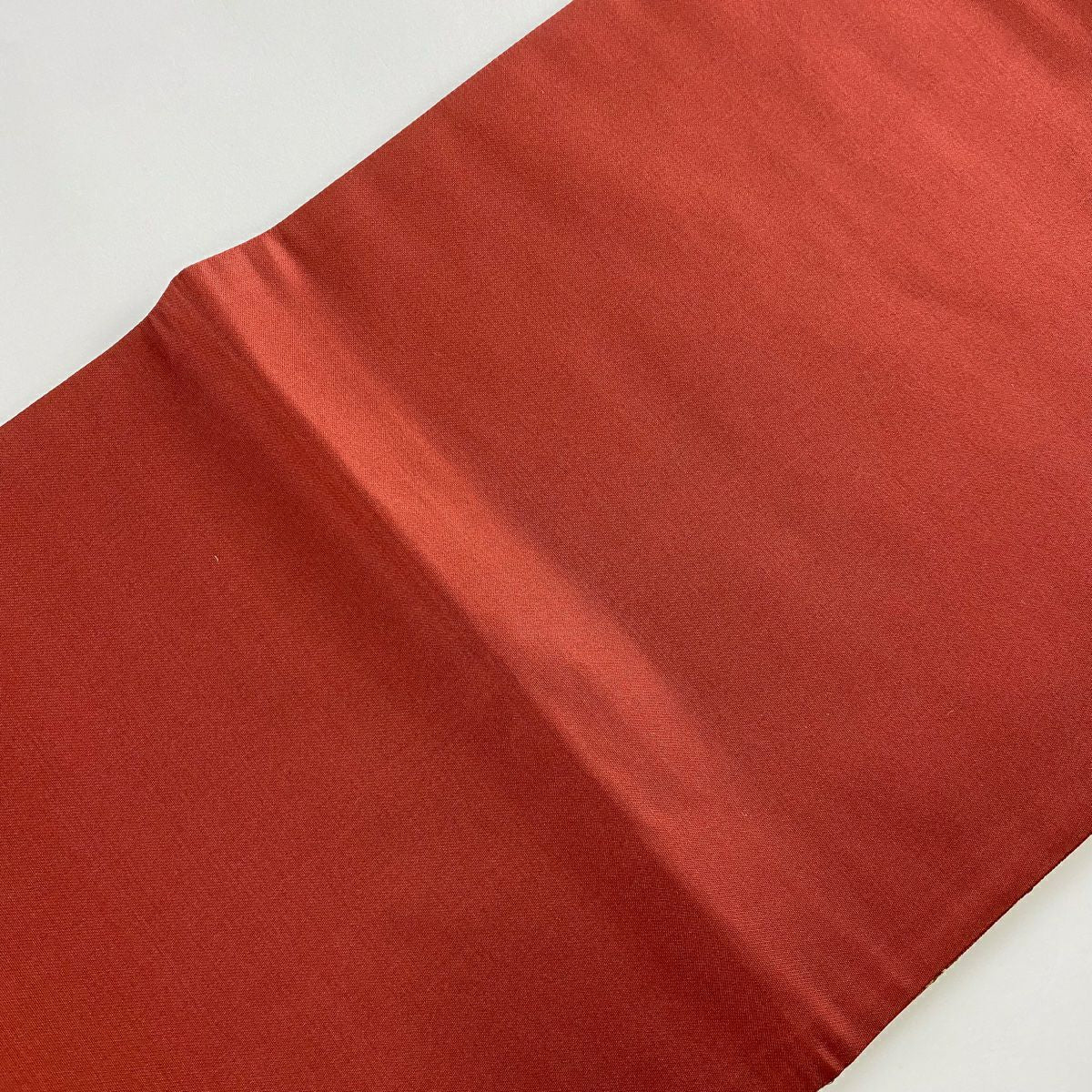 【美品】 袋帶 名品級 條紋 草花紋 紅茶 全通 純蠶絲