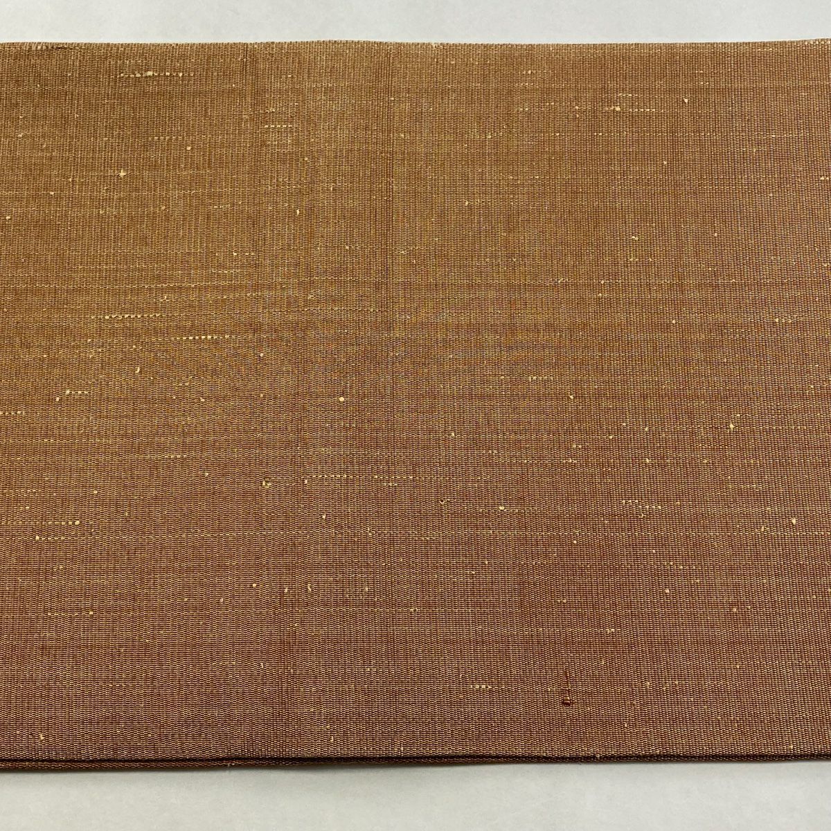 【美品】 袋帶 秀品級 關西仕立 花唐草紋 金金箔 茶 お太鼓圖案 純蠶絲