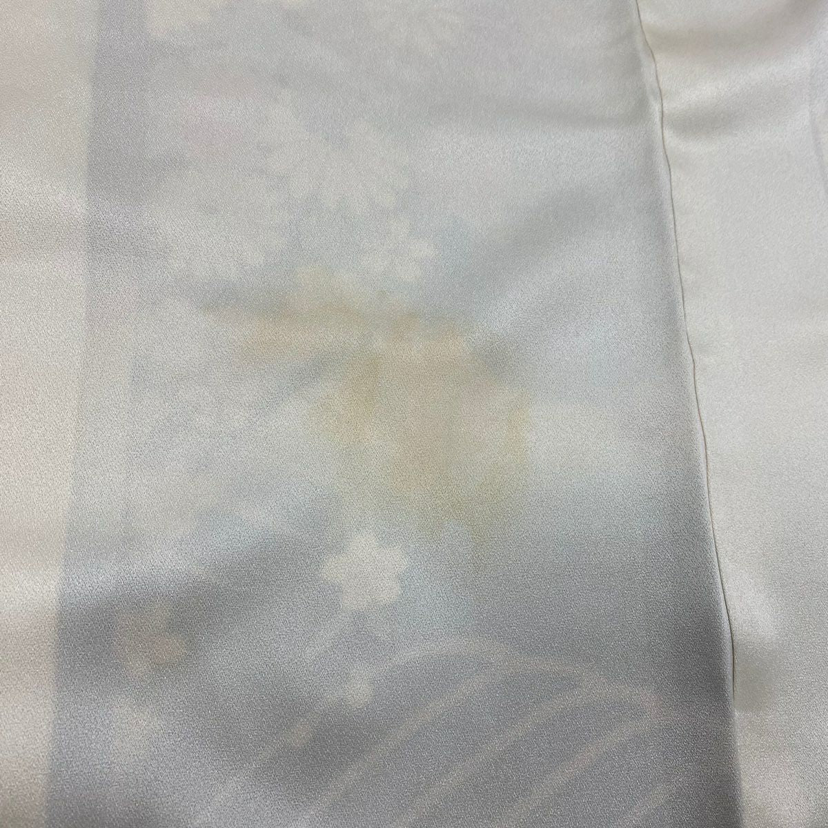 振袖禮服 身長162cm 袖長65cm M 雙層 花車 波 金銀彩 染分 紅 純蠶絲 名品級
