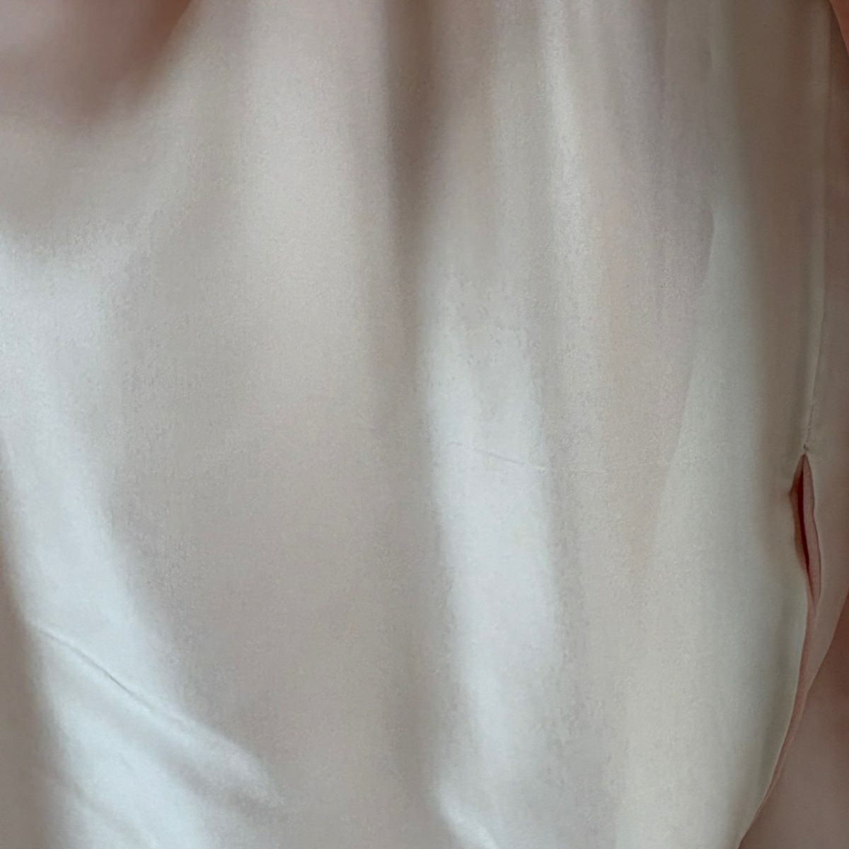付下 身長163cm 袖長66.5cm M 雙層 和田光正 落款あり 枝花 金銀彩 漸變 粉紅 純蠶絲 逸品級