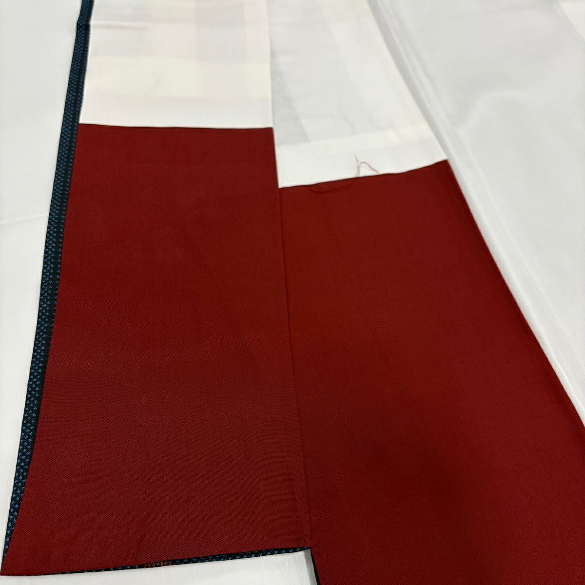 【美品】 紬織 身長161.5cm 袖長64cm M 雙層 縱條 草花紋紋 深藍 純蠶絲 秀品級