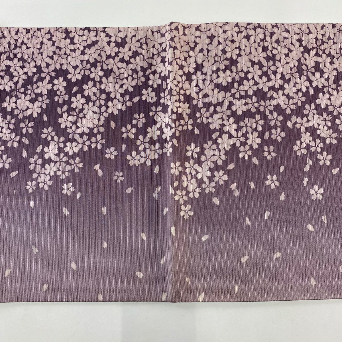 【庫存清倉】 袋帶 名品級 樱花 樱花花瓣 淡紫 全通 純蠶絲