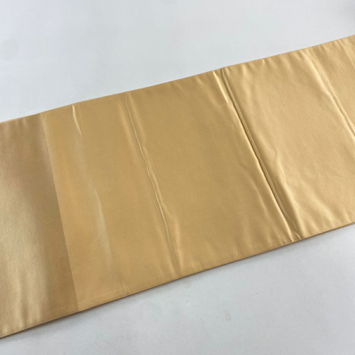 【美品】 袋帶 秀品級 華紋 草花紋 金銀彩 金絲 薄茶 細鼓圖案 純蠶絲