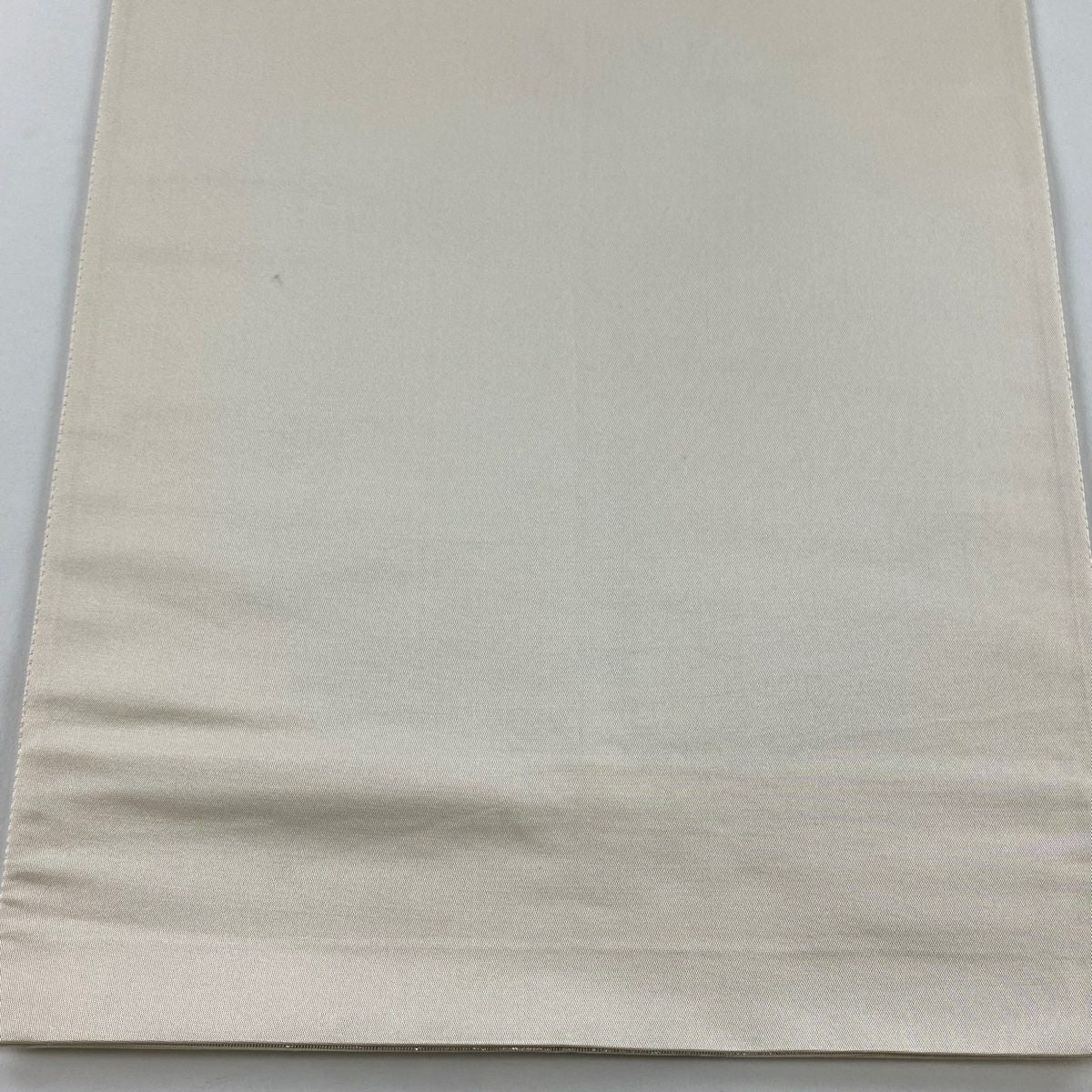 袋帶 秀品級 扇子面 菊花 金金箔 奶油色 大鼓圖案 純蠶絲