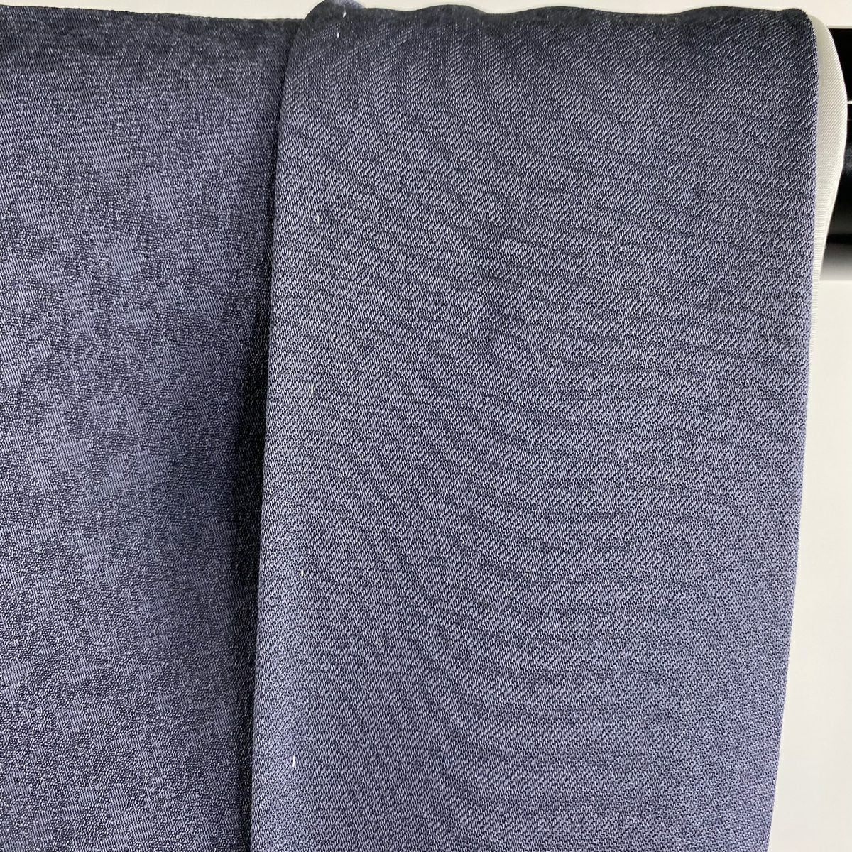 付下 身長152.5cm 袖長66cm M 雙層 落款有 櫻花 波 刺繡 絞染 青灰 純蠶絲 逸品級