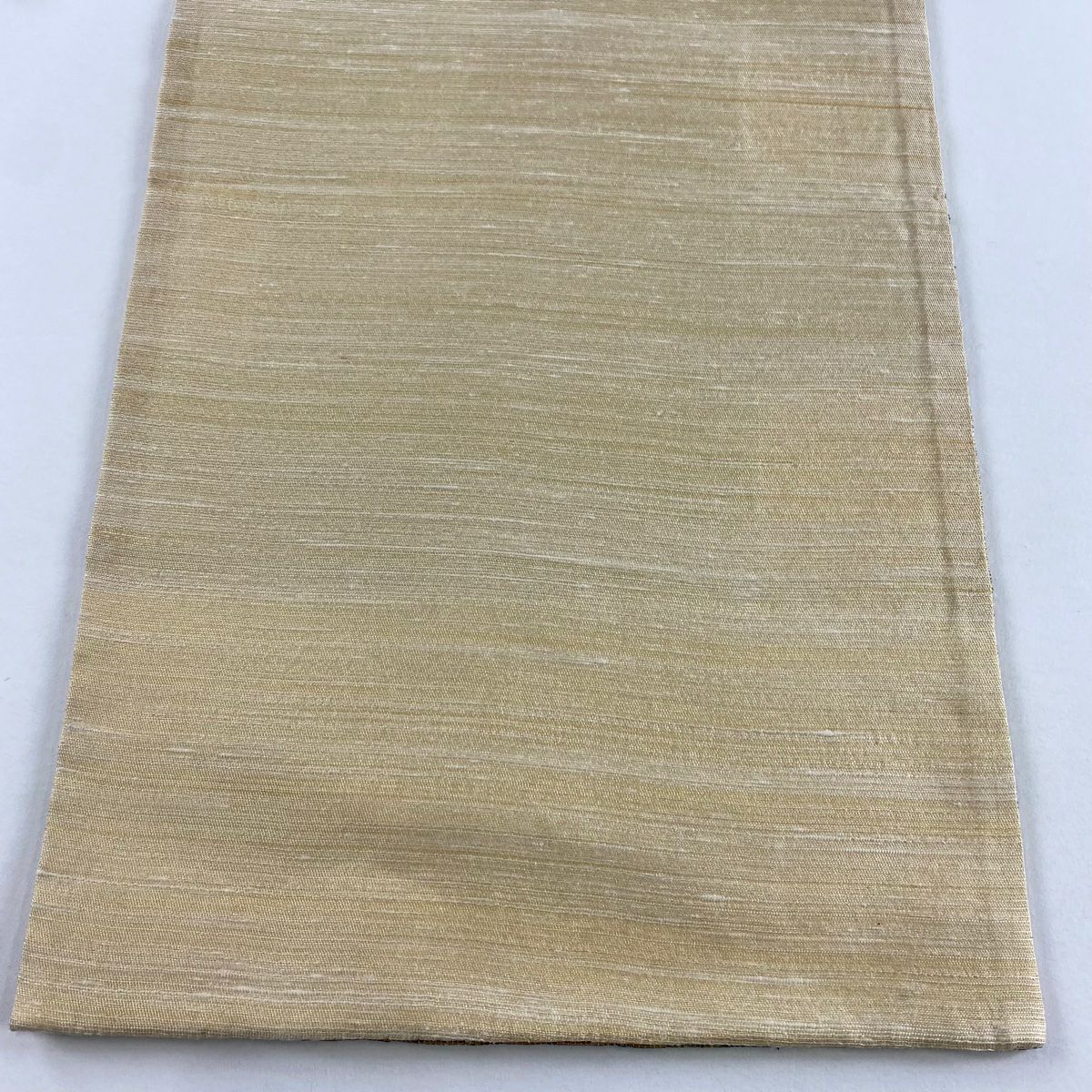 【美品】 袋帶 名品級 變化市松樹 花 金銀絲 金色 六通 純蠶絲