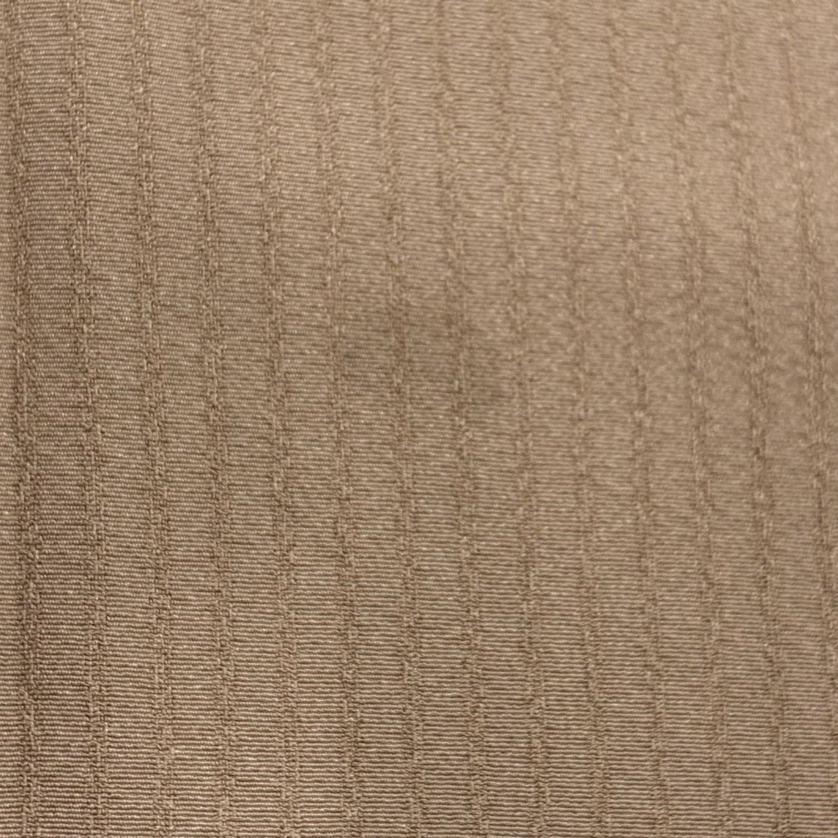 【美品】 小紋 身長155.5cm 袖長63cm S 單層 雪輪 有職紋樣 薄茶 純蠶絲 名品級