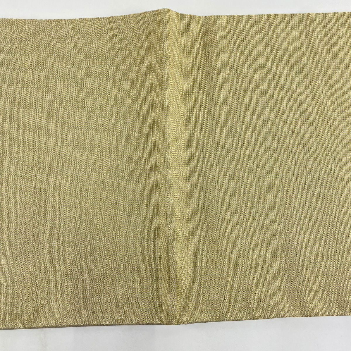 【美品】 袋帶 秀品級 縞 金絲 金 錦帶圖案 純蠶絲