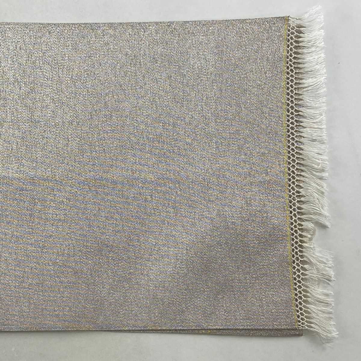 【美品】 袋帶 秀品級 霞取鳳凰桐紋樣 金銀彩 金金箔 淺紫色 大鼓圖案 純蠶絲